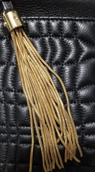 Aimee Kestenberg Black Leather Quilted Purse - Picture 4 of 8